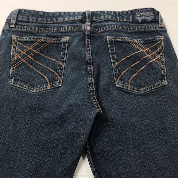 LEVI STRAUSS SIGNATURE Low Rise Slim Bootcut Jeans Juniors Sz 13 Wide Leg Flare - Picture 1 of 14
